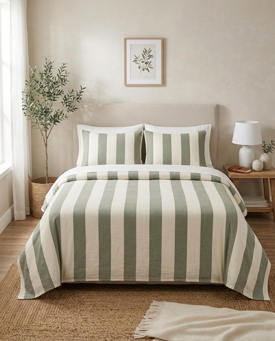 Posteljina MUSLIN LUX DOUBLE - Green Posteljina MUSLIN LUX DOUBLE - Green